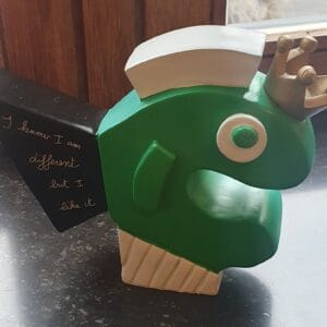 The happy fish green small
